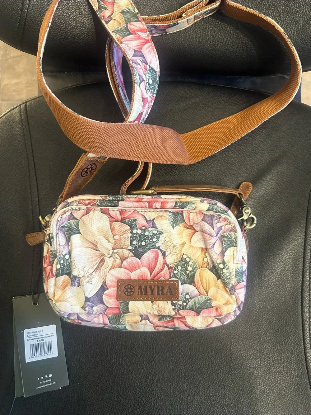 Myra Bag Floral Crossbody in Pink, Yellow, Purple, Green